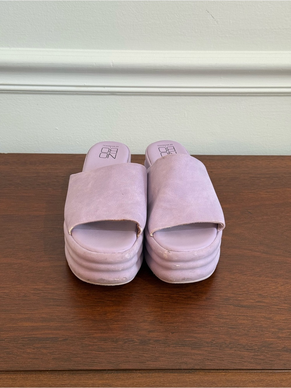 Lavender Platform Sandals - Women 7 - Picture 4 of 5